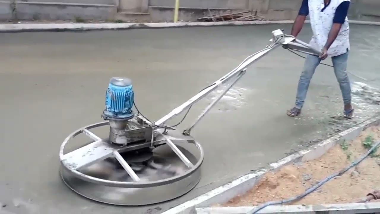 Trimix concrete flooring surface